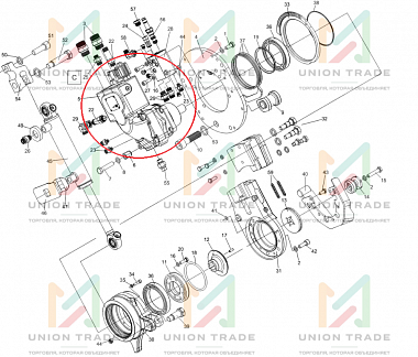 Гидромотор пилы 5275199 Komatsu