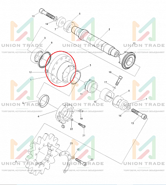 Корпус подшипника 5266703 Komatsu